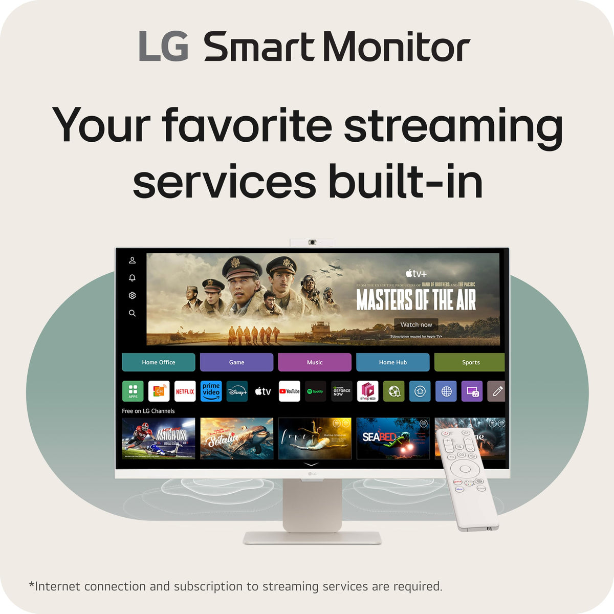 32-inch 4K UHD IPS White Smart Monitor T2276