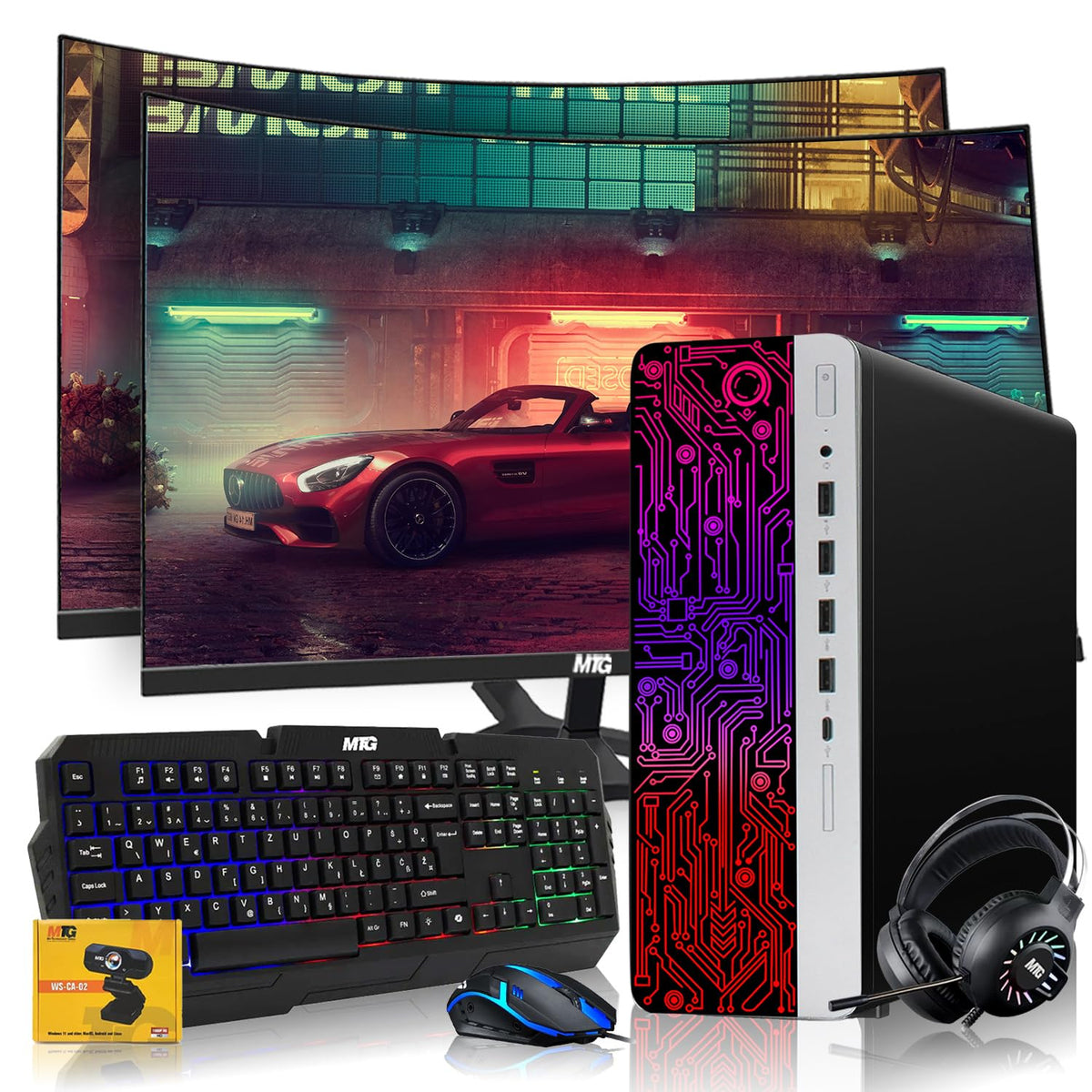 Gaming Desktop PC Intel Core i5 32GB RAM 1TB SSD 3TB HDD Windows 11 U837