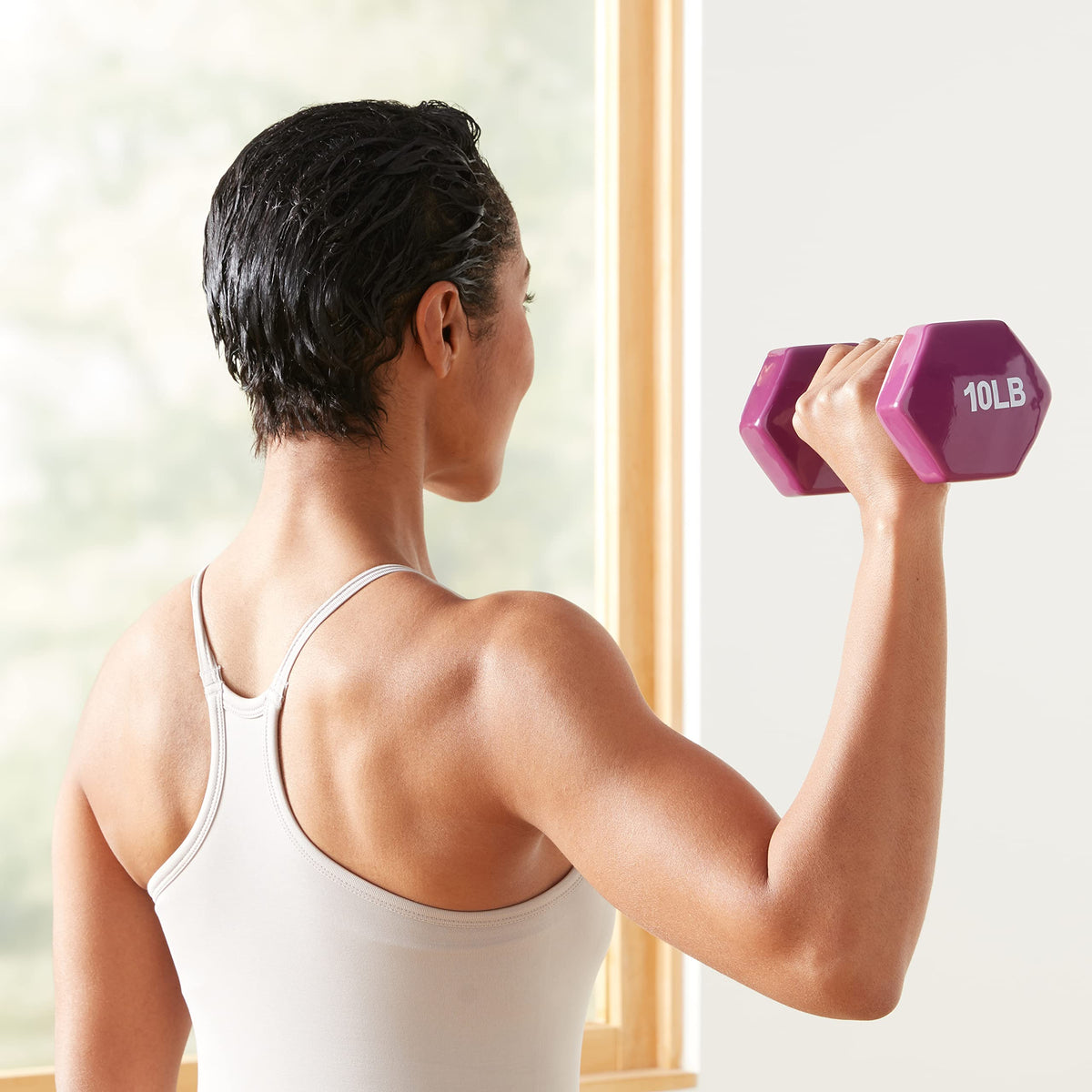 Vinyl Coated Dumbbell Hand Weights S9501