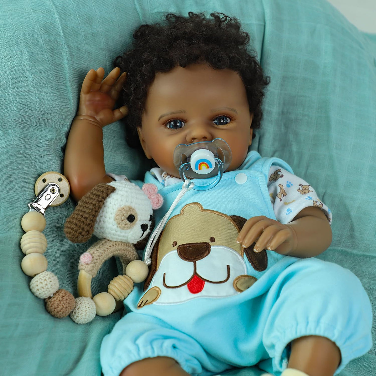 Black 20 Inch Reborn Baby Doll C33368