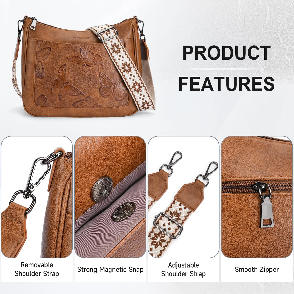 Vegan Leather Crossbody Bag H80262