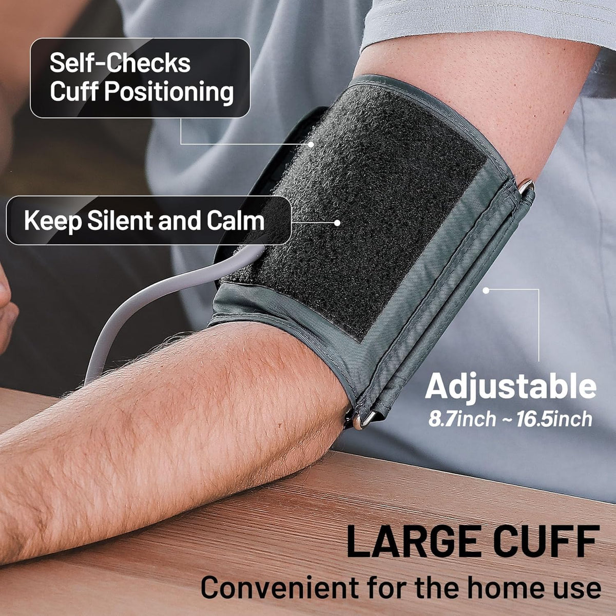 Blood Pressure Monitor Upper Arm BP Cuff with Storage Bag L212