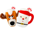 Plush Dog Chew Toy with Squeaker 2 Pcs C33935