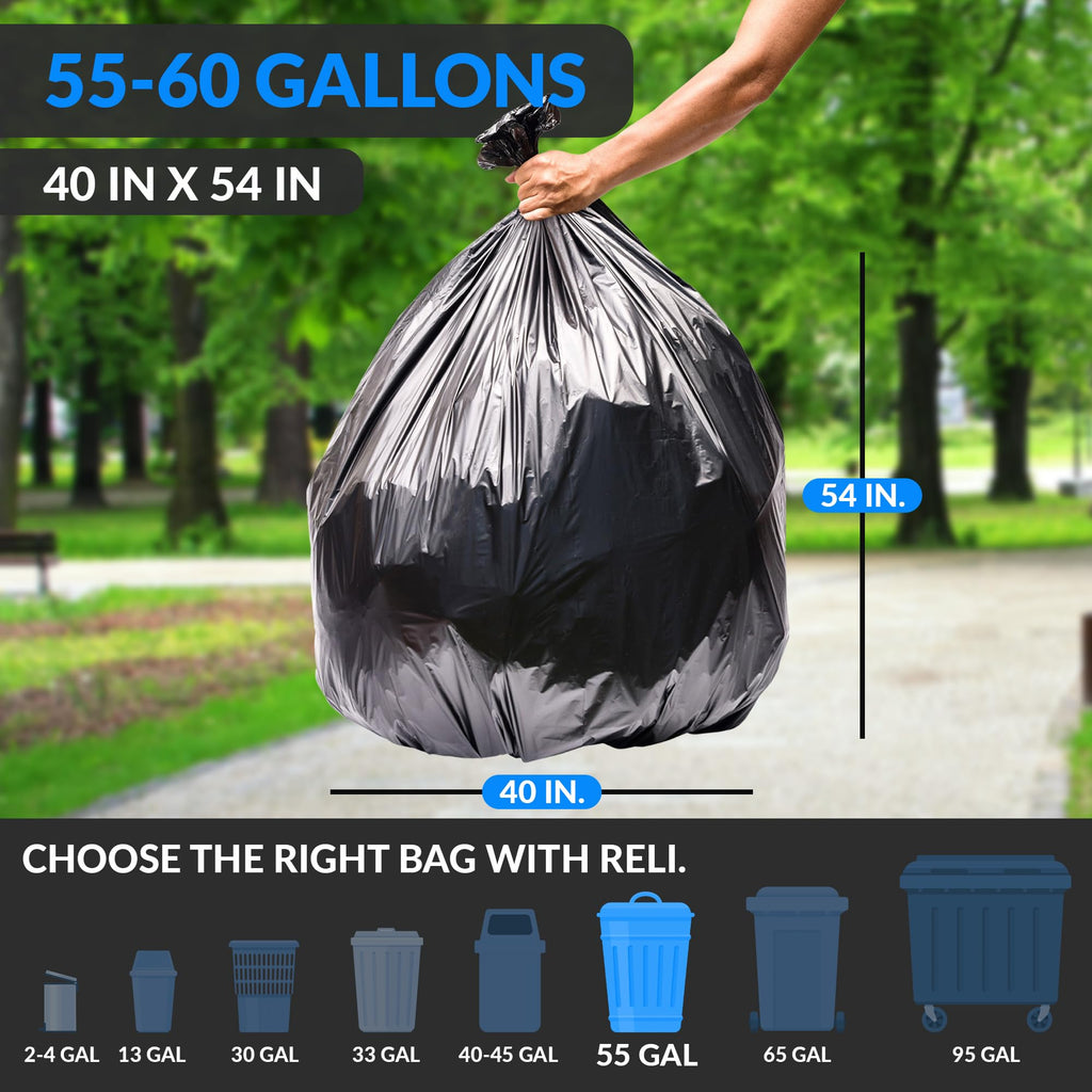 55-60 Gallon Heavy Duty Trash Bags I1790