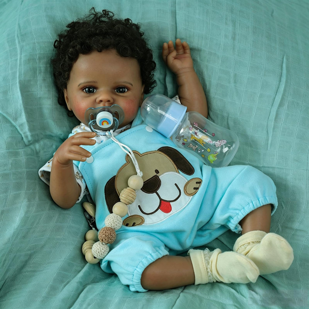 Black 20 Inch Reborn Baby Doll C33368