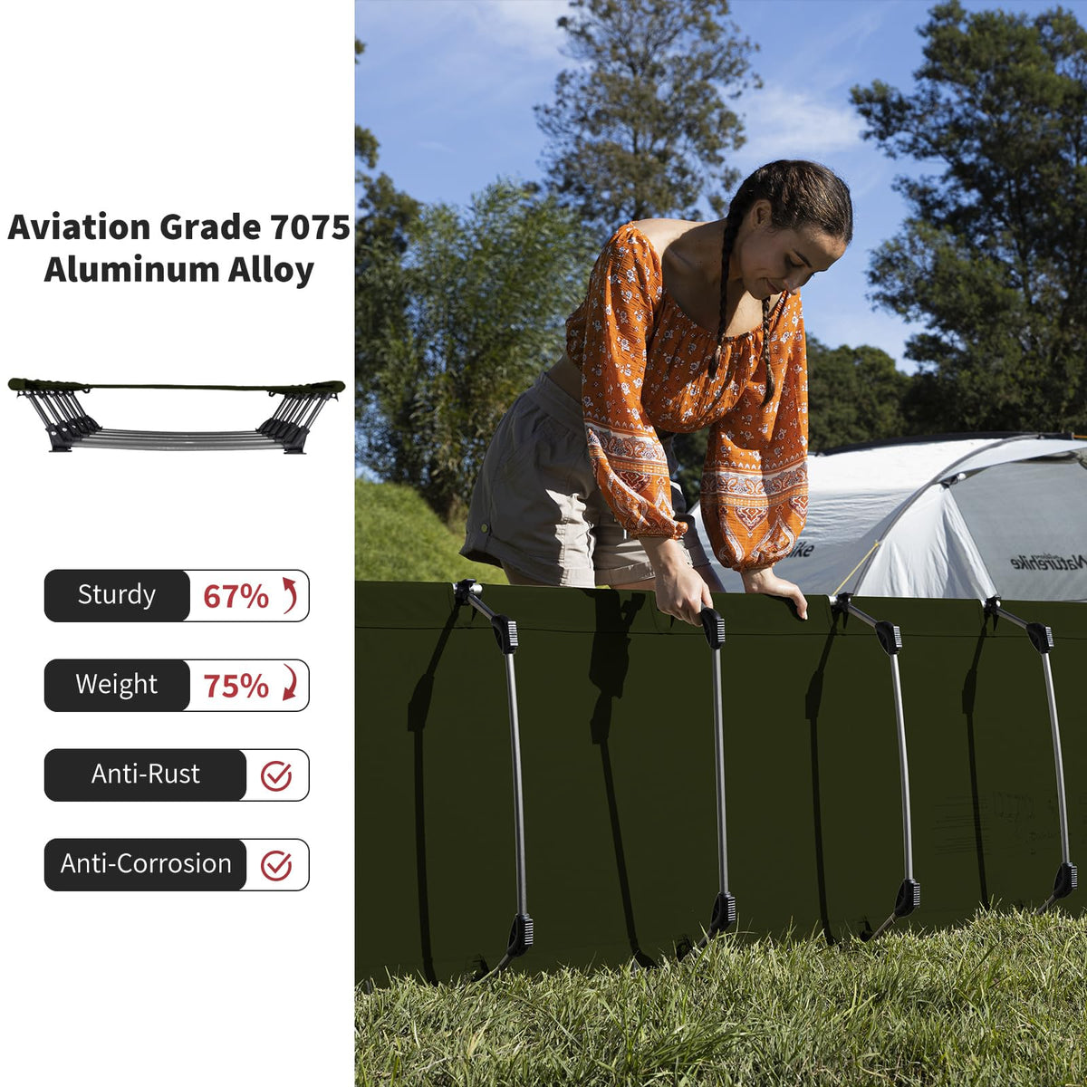 Ultralight Folding Camping Cot Y34255
