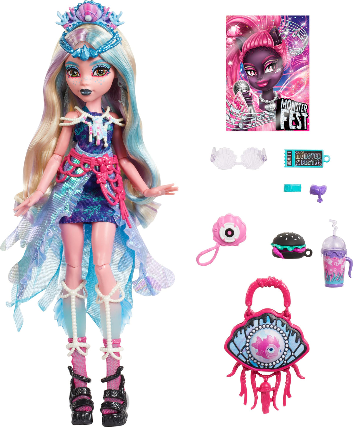 Monster High Doll with Glam Outfit & Accessories P274441