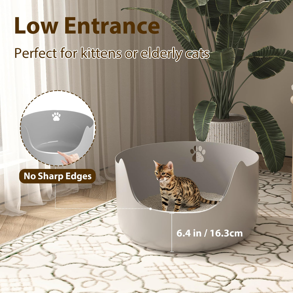Large Low Entry Plastic Litter Pan K310579