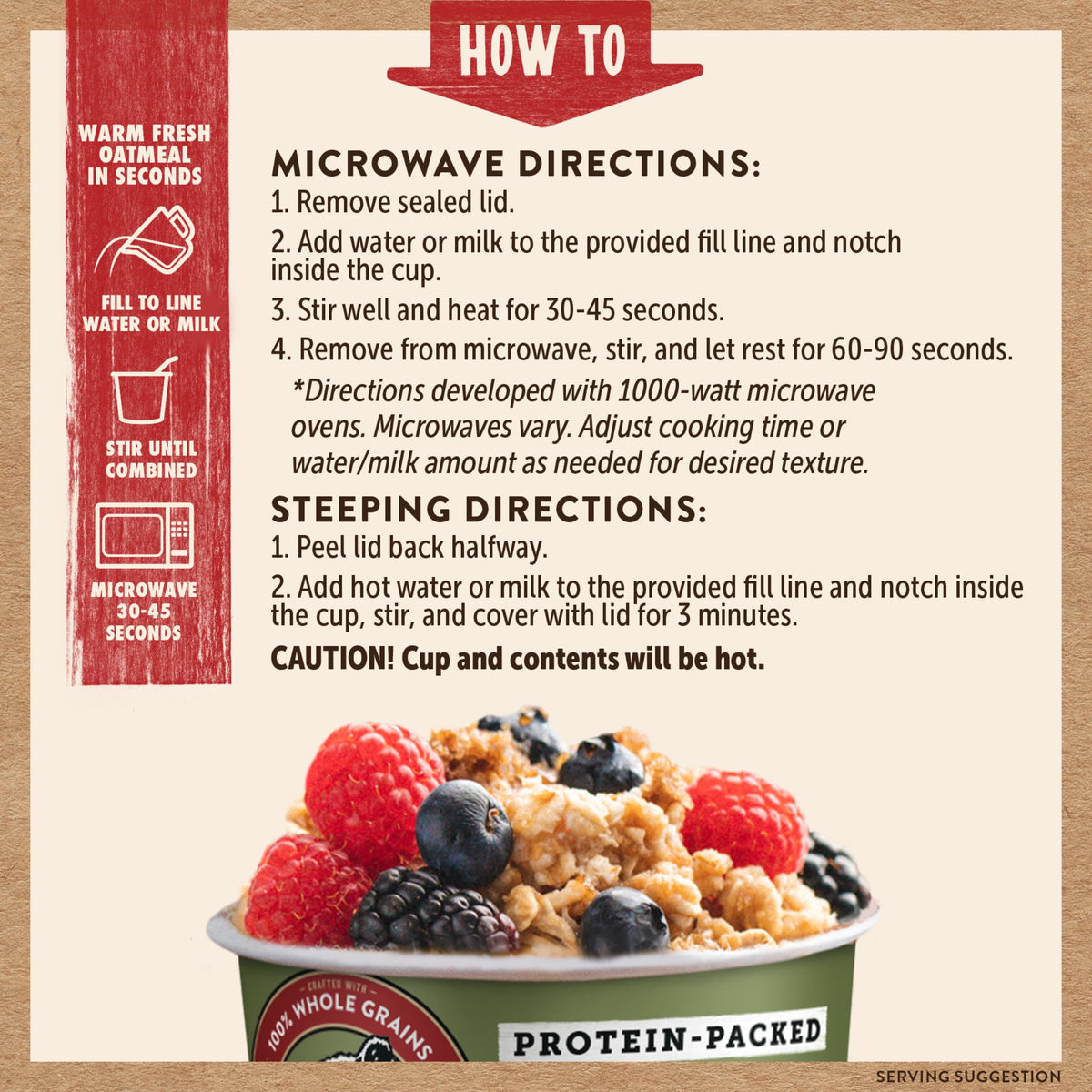 Instant Protein Maple & Brown Sugar Oatmeal, 2.12oz (Pack of 12) G303923