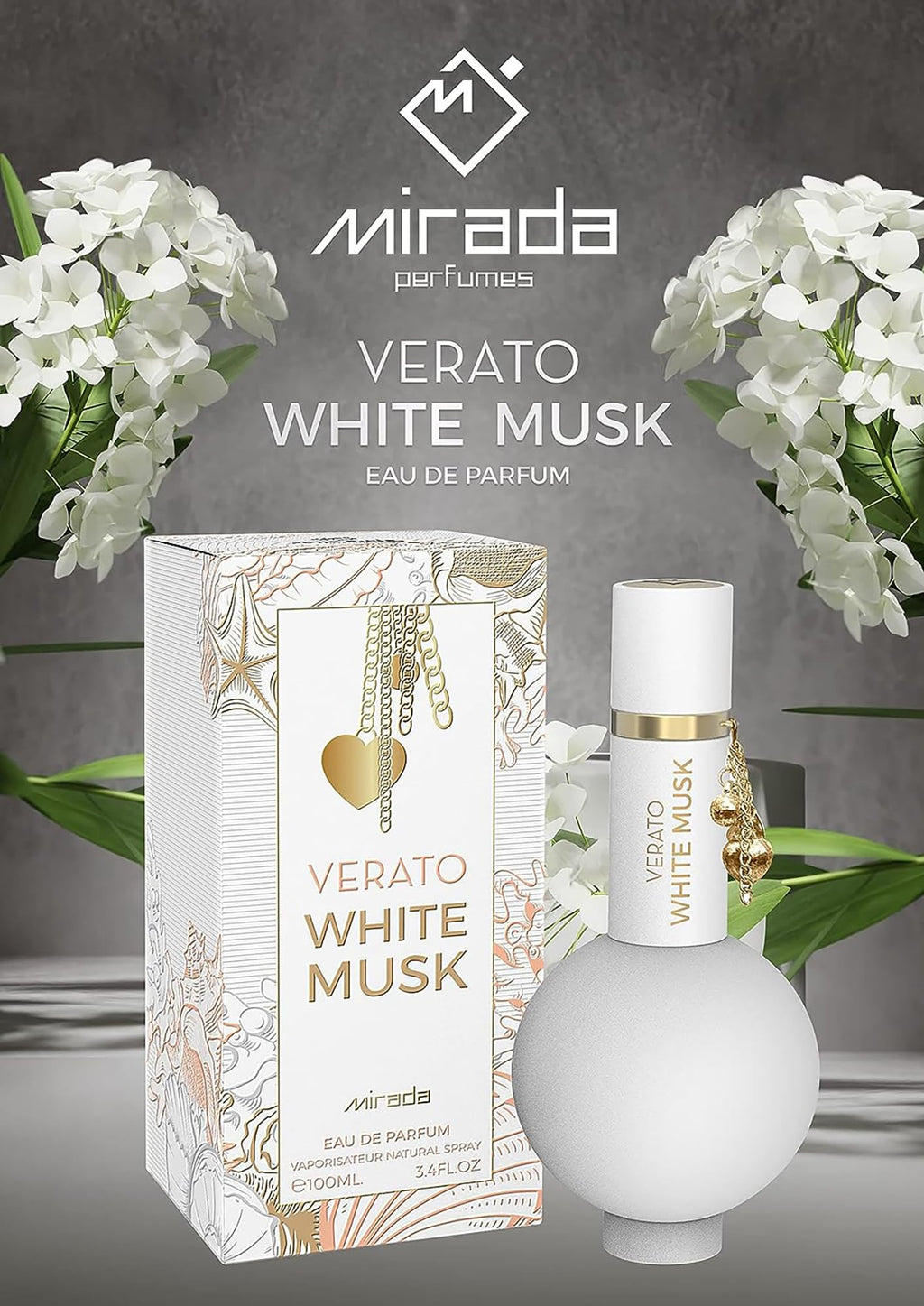 White Musk Eau de Parfum Spray 3.4 FL. Oz Z865