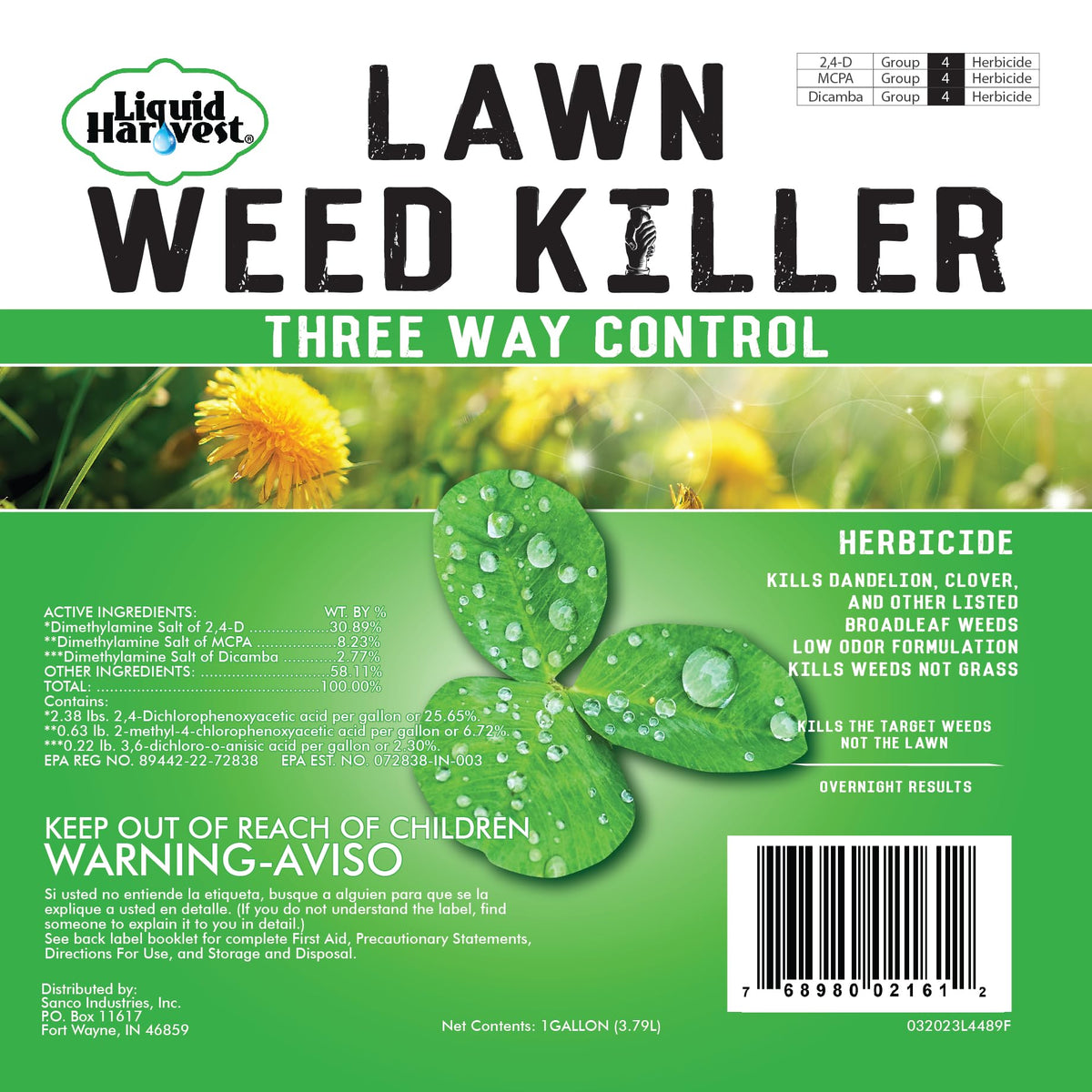 Concentrated Broad Spectrum Lawn Weed Killer X101