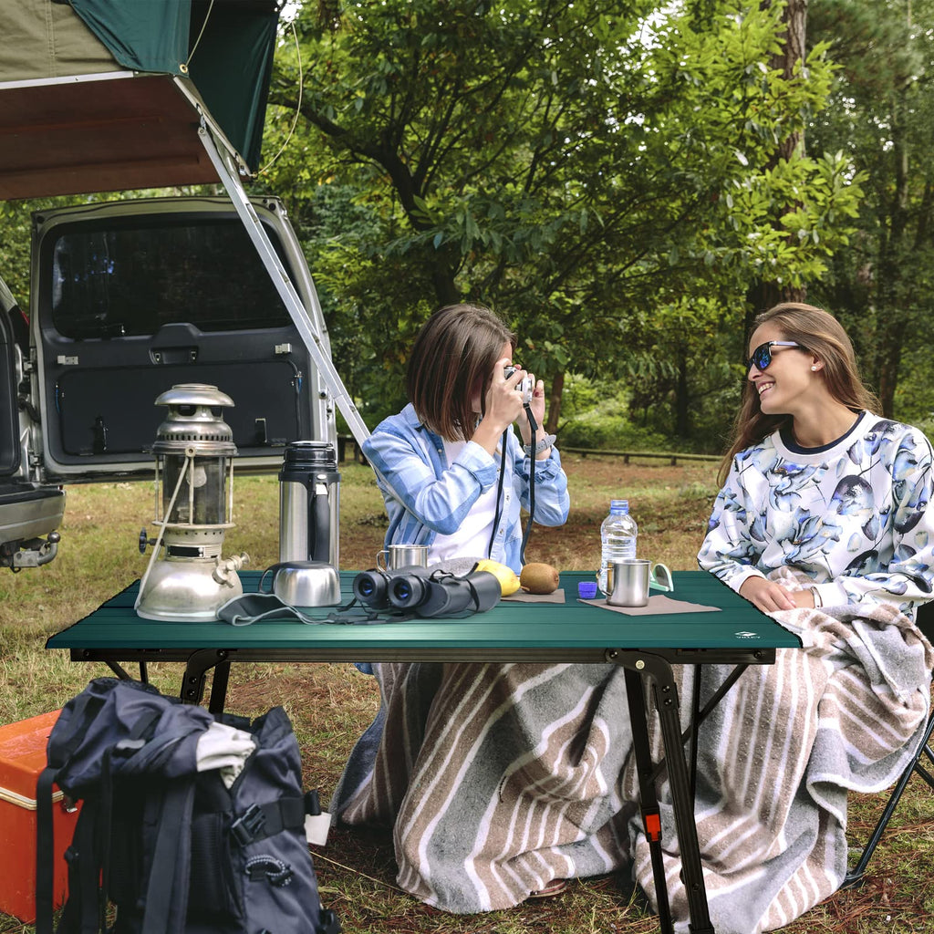 Portable Aluminum Camping Table with Adjustable Legs N54184