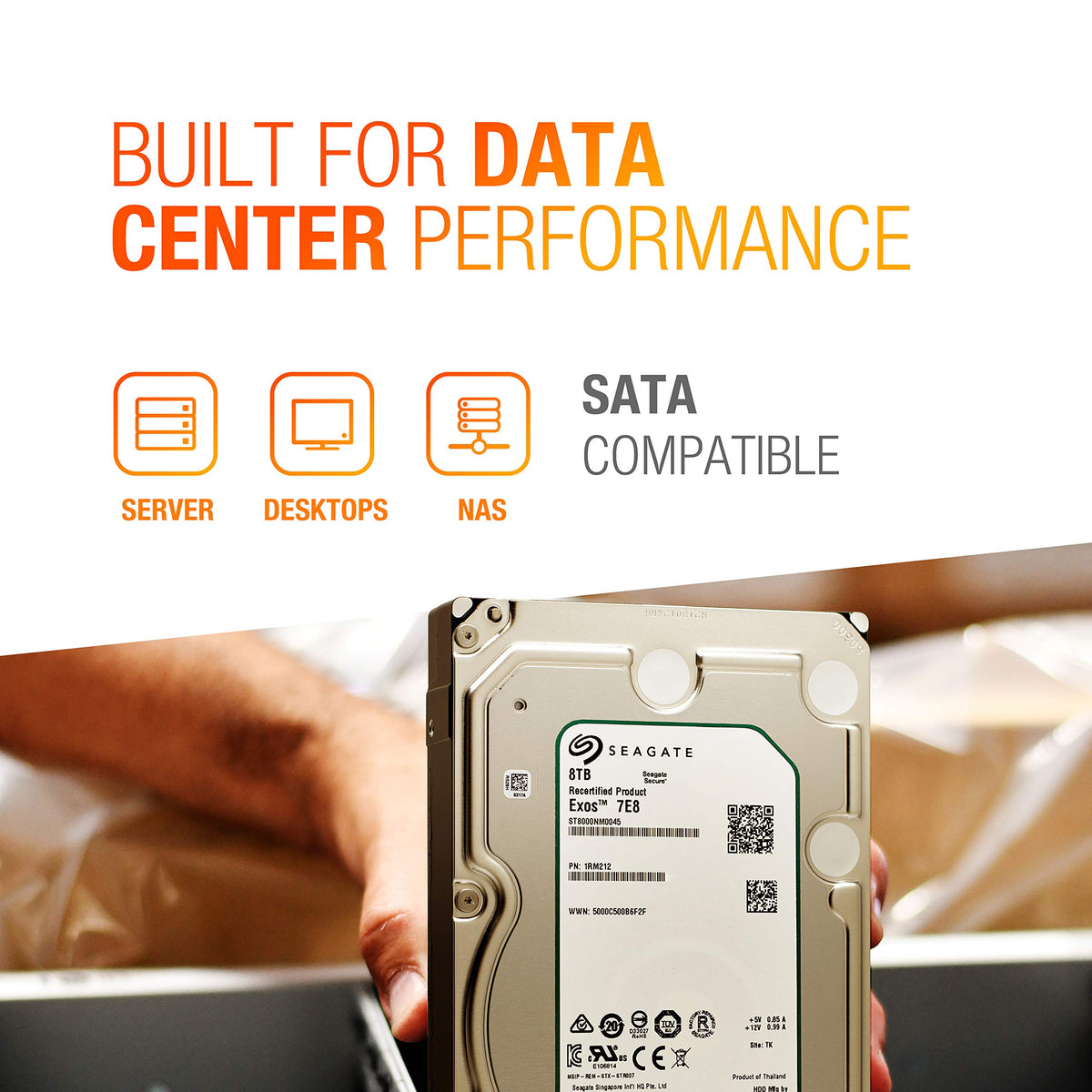 8TB 7200 RPM SATA 3.5-Inch Enterprise Hard Disk Drive O890911