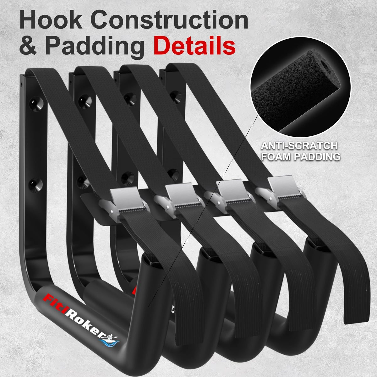 Wall Mounted Kayak Storage Rack C7082