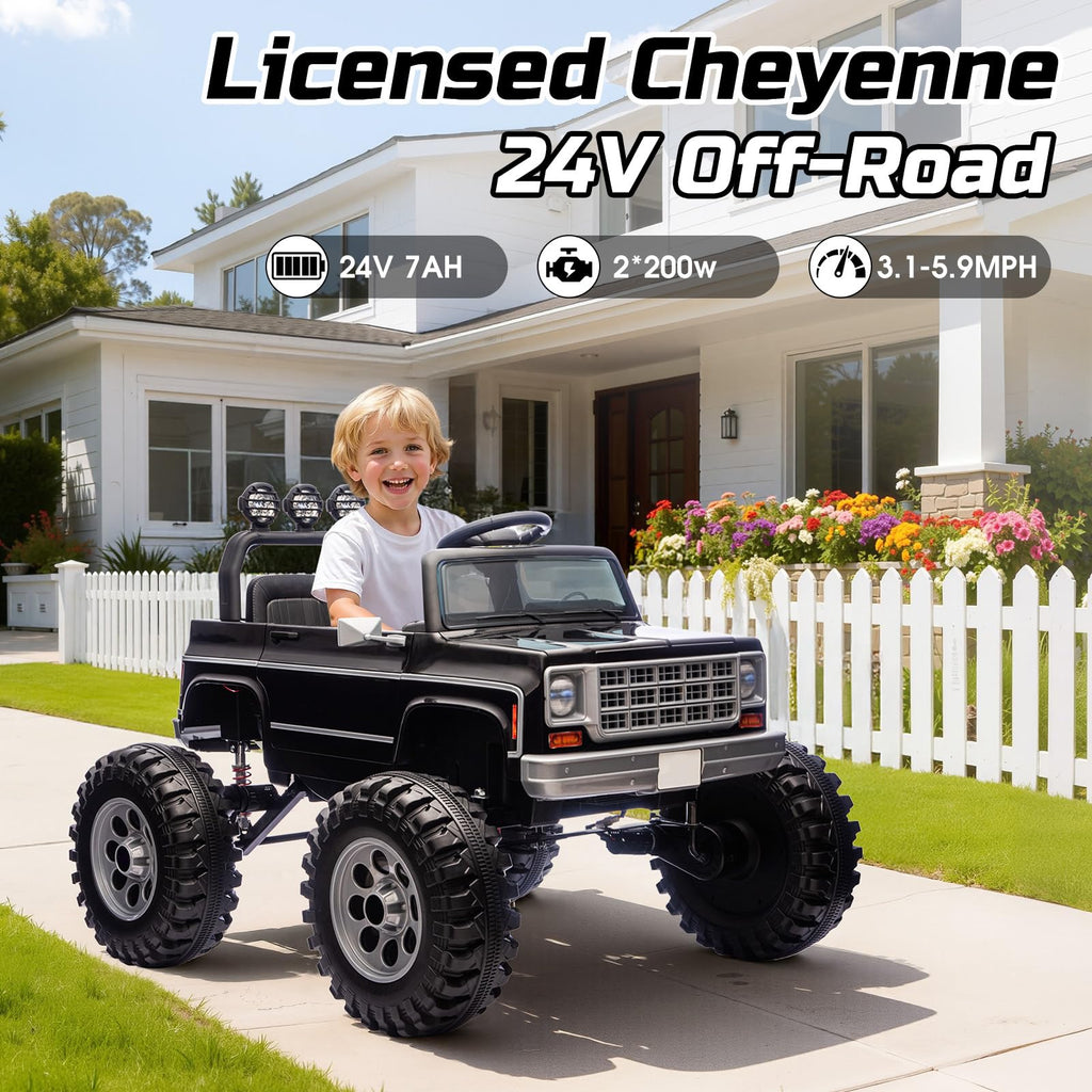 24V Ride on Truck with Remote Control, Black P77264