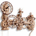 3D Wooden Clock Puzzle Building Kit with 257 Pieces D704830