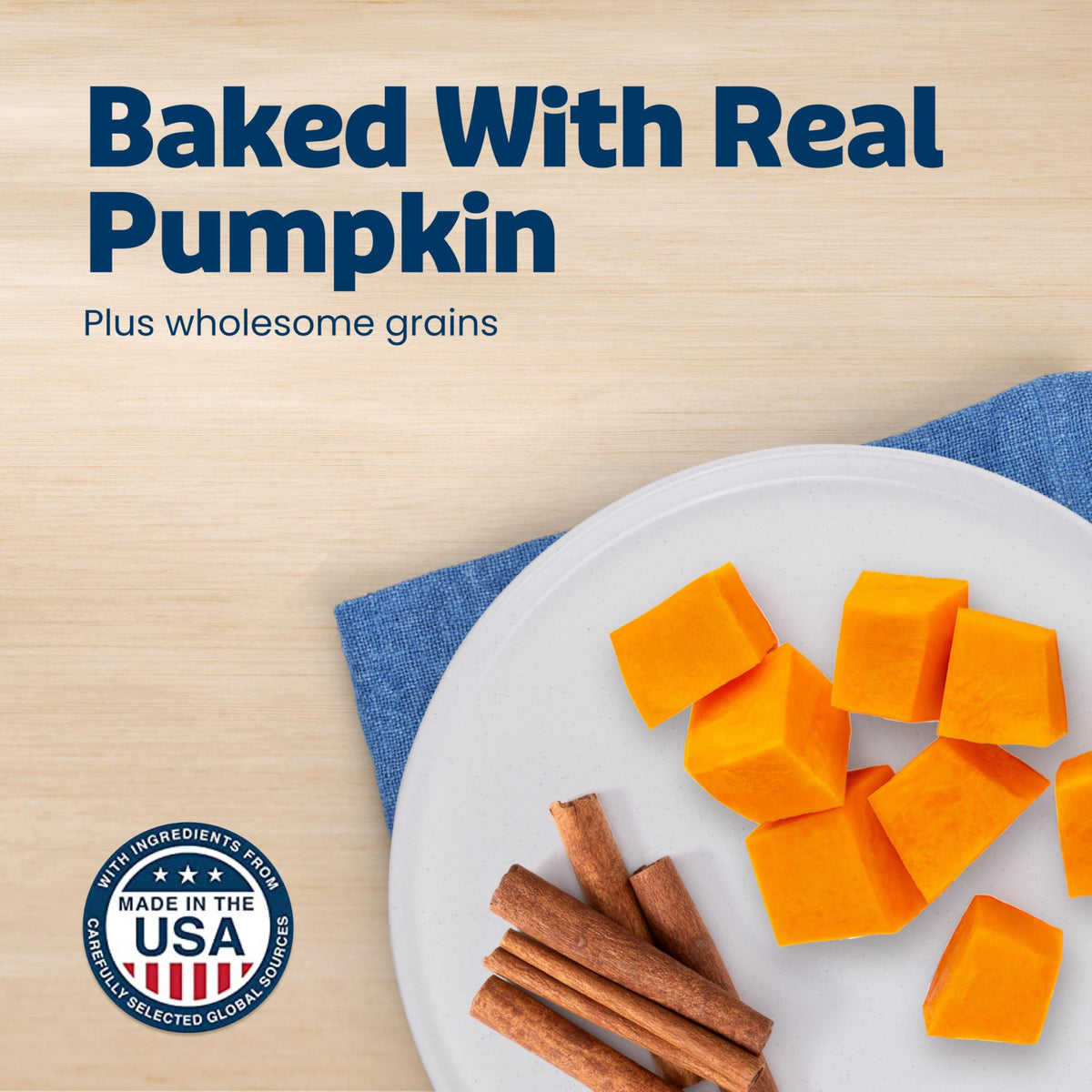 Pumpkin & Cinnamon Dog Biscuits, 16 oz Y2400