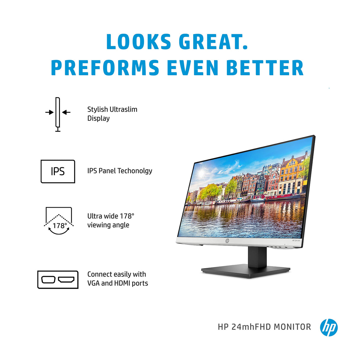24mh FHD 23.8-Inch IPS Monitor with Built-in Speakers S539