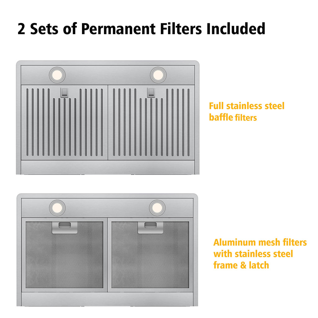 30 Inch Stainless Steel Wall Mount Range Hood M880450