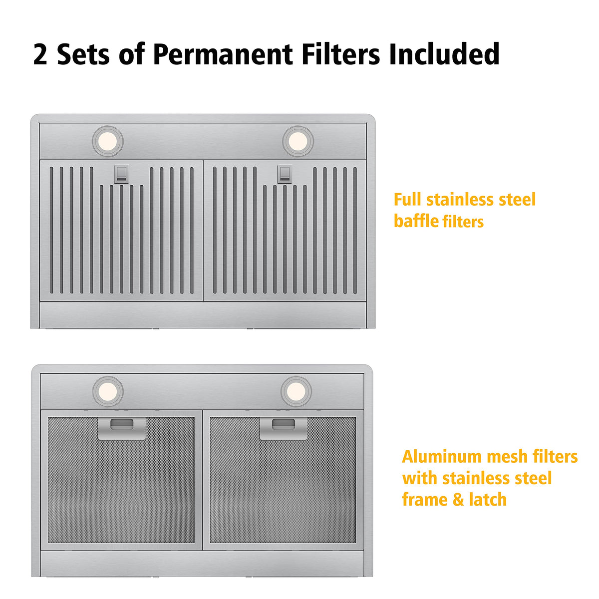 30 Inch Stainless Steel Wall Mount Range Hood M880450