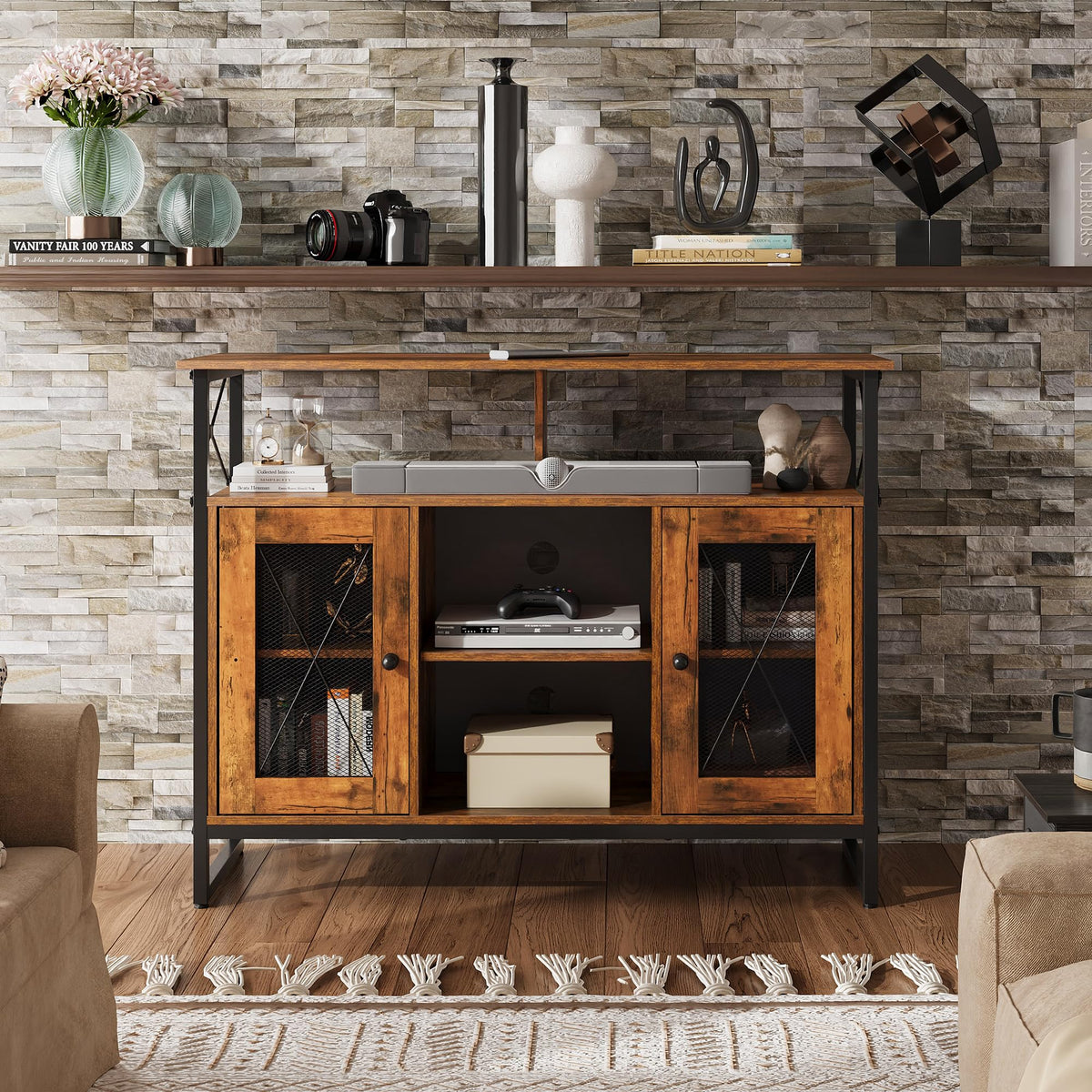 43 Inch TV Stand with Storage Cabinet H23991