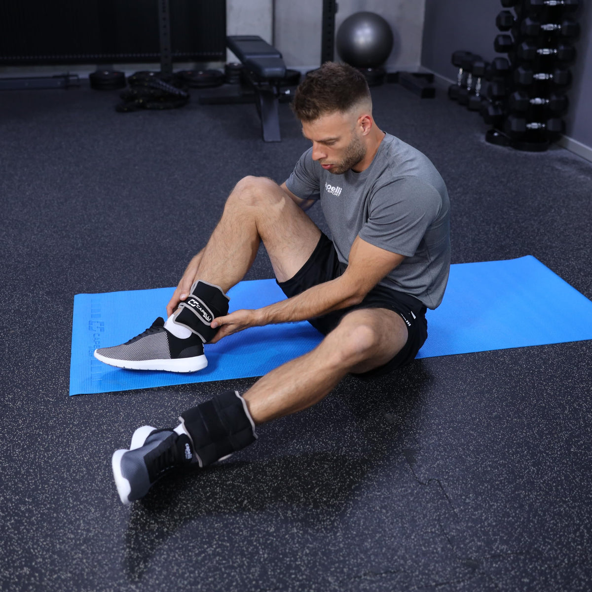Black 10 lbs Set of 2 Ankle and Wrist Weights Z7137